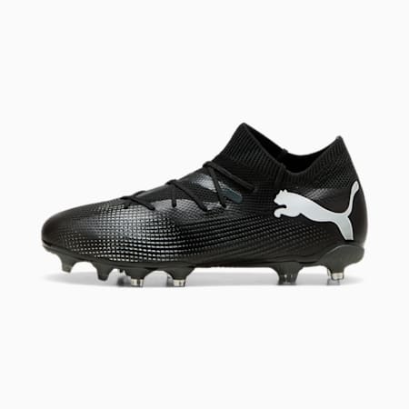 FUTURE 7 MATCH FG/AG Fußballschuhe Damen, PUMA Black-PUMA White-Shadow Gray, small