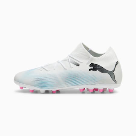 FUTURE 7 MATCH MG Men's Football Boots, PUMA White-PUMA Black-Poison Pink, small-AUS