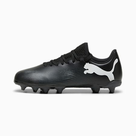 Chaussures de football FUTURE 7 PLAY FG/AG Enfant et Adolescent, PUMA Black-PUMA White, small