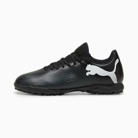 Chaussures de football FUTURE 7 PLAY TT Enfant et Adolescent, PUMA Black-PUMA White, small