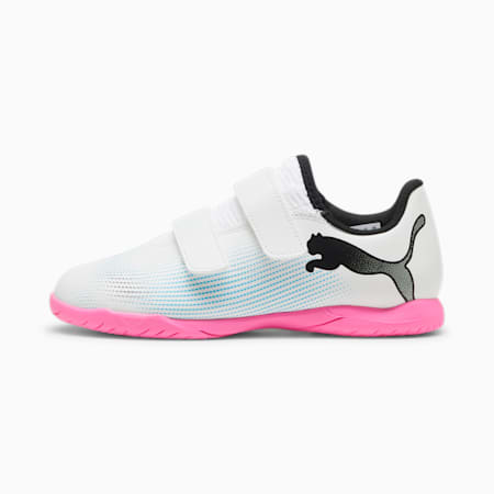 FUTURE 7 PLAY IT Youth Football Boots, PUMA White-PUMA Black-Poison Pink, small