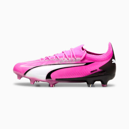 ULTRA ULTIMATE FG/AG Unisex Football Boots, Poison Pink-PUMA White-PUMA Black, small-AUS
