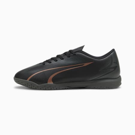 ULTRA PLAY IT Unisex Football Boots, PUMA Black-Copper Rose, small-AUS