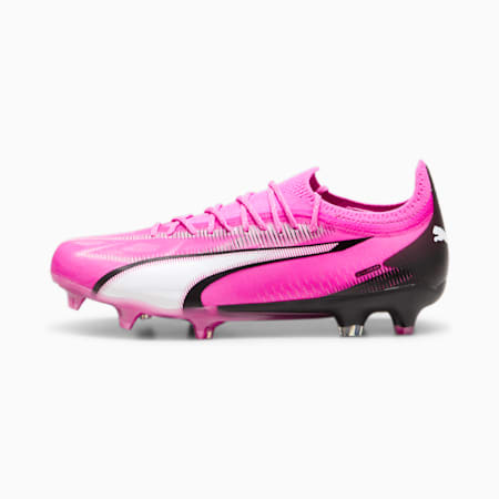 Damskie buty piłkarskie ULTRA ULTIMATE FG/AG, Poison Pink-PUMA White-PUMA Black, small