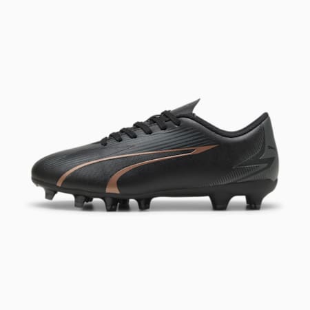 ULTRA PLAY FG/AG Football Boots - Youth 8-16 years, PUMA Black-Copper Rose, small-NZL