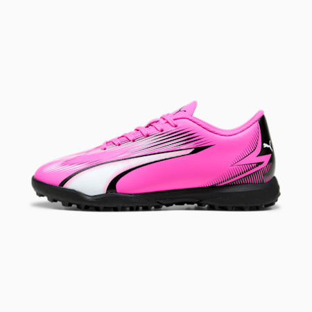 Młodzieżowe buty piłkarskie ULTRA PLAY TT, Poison Pink-PUMA White-PUMA Black, small