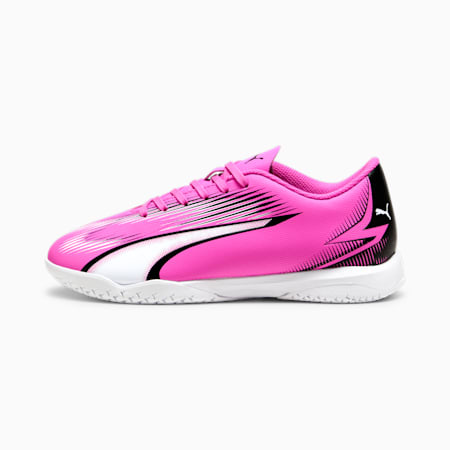 Chaussures de futsal ULTRA PLAY Enfant et Adolescent, Poison Pink-PUMA White-PUMA Black, small