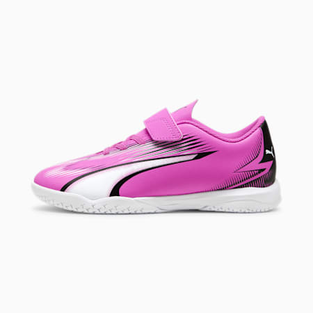 Chaussures de futsal ULTRA PLAY V Enfant et Adolescent, Poison Pink-PUMA White-PUMA Black, small