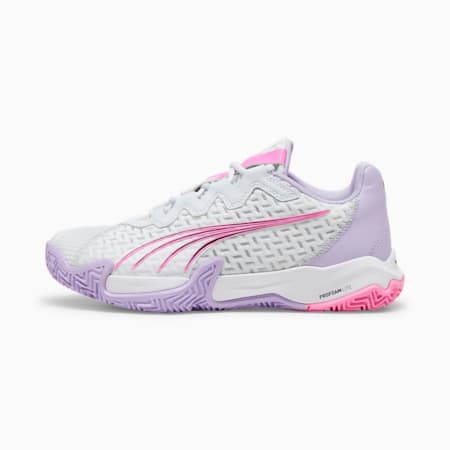 Scarpe da padel NOVA Elite da donna, Silver Mist-PUMA White-Vivid Violet, small