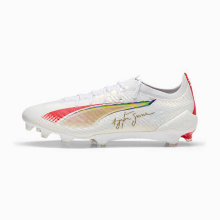 ULTRA 5 ULTIMATE SENNA FG Football Boots, PUMA White-PUMA Gold-PUMA Red, small