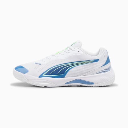 Solarstrike III Indoor Sports Shoes, PUMA White-Blue Horizon, small-IDN