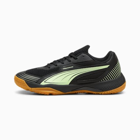 Solarflash III Indoor Sports Shoes, PUMA Black-Fizzy Apple, small