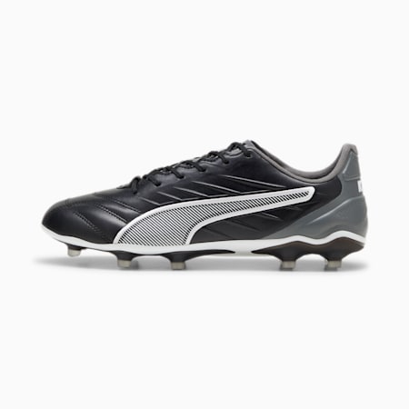 KING PRO FG/AG Unisex Football Boots, PUMA Black-PUMA White-Cool Dark Gray, small-AUS