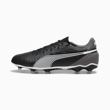 KING MATCH FG/AG Unisex Football Boots, PUMA Black-PUMA White-Cool Dark Gray, small-AUS
