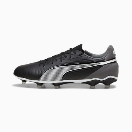 รองเท้าฟุตบอล KING MATCH FG/AG, PUMA Black-PUMA White-Cool Dark Gray, small-THA