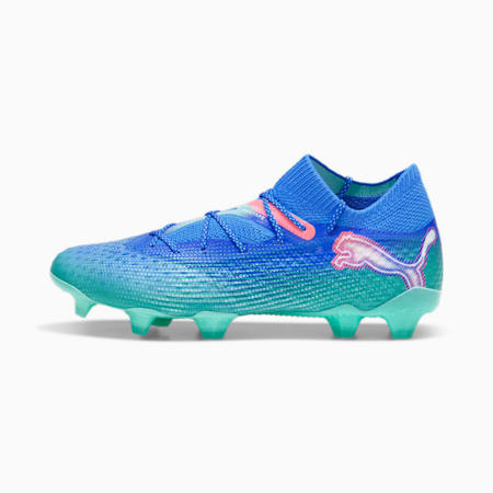 FUTURE 7 ULTIMATE FG/AG Football Boots, Bluemazing-PUMA White-Electric Peppermint, small-THA