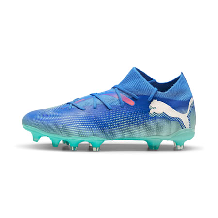 FUTURE 7 MATCH FG/AG Women's Football Boots, Bluemazing-PUMA White-Electric Peppermint, small-AUS