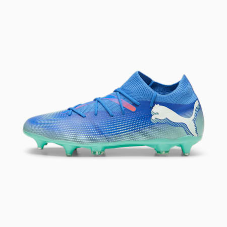 FUTURE 7 MATCH MxSG voetbalschoenen, Bluemazing-PUMA White-Electric Peppermint, small