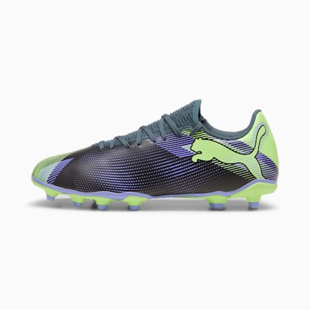 FUTURE 7 PLAY FG AG Unisex Football Boots Hyperlink Blue Mint PUMA White PUMA Shoes PUMA