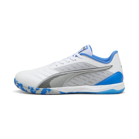 IBERO IV Futsal Shoes, PUMA White-PUMA Black-Flat Light Gray, small