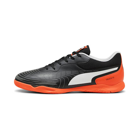 Sepatu Futsal Uniseks TRUCO III, PUMA Black-PUMA White-Flame Flicker, small-IDN