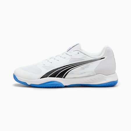 Eliminate Turbo Handball Shoes, PUMA White-Bluemazing, small