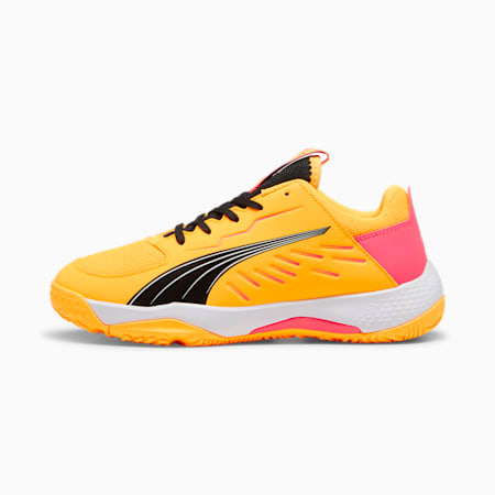 Scarpe Accelerate Indoor per ragazzi, Sun Stream-Sunset Glow-PUMA Black, small