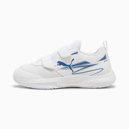 Varion II Indoor Sports Shoes Youth, PUMA White-Blue Horizon, small