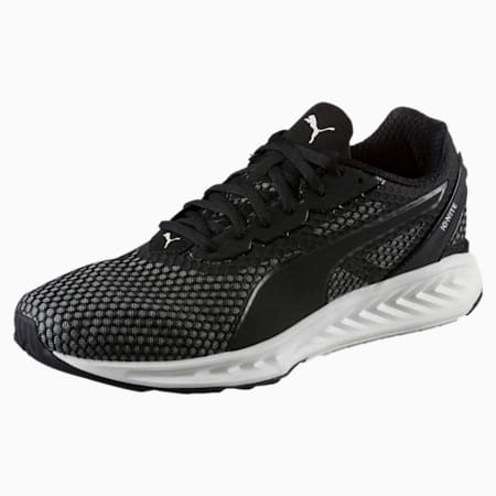 IGNITE 3 Men's Running Shoes, Black-QUIET SHADE-White, small-SEA