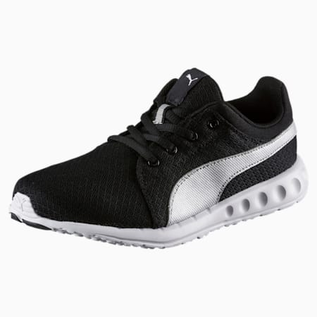 puma black running sports shoes
