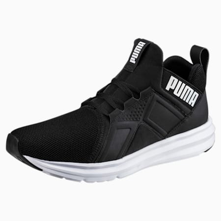 Enzo Mesh Men's Running Shoes, Puma Black-Puma White, small-PHL