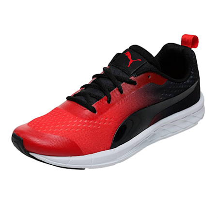 Radiance IDP Running Shoes, Puma Black-High Risk Red, small-IND