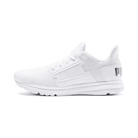 Enzo Street Women's Running Shoes, Puma White-Puma Silver, small-AUS