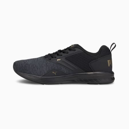 NRGY Comet Running Shoes, Puma Black-Gold, small-SEA