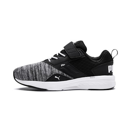 NRGY Comet Kids' Running Shoes, Puma White-Puma Black, small-IND