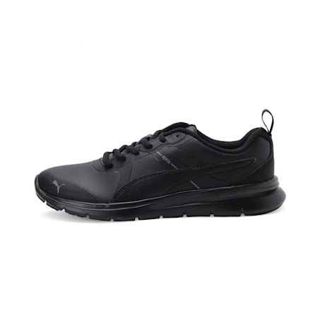 Flex Essential Youth Running Shoes, Puma Black-Puma Black, small-AUS