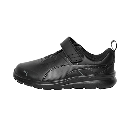 Flex Essential Pre-School Running Shoes, Puma Black-Puma Black, small-AUS
