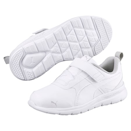 kids white pumas