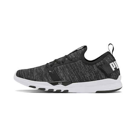 IGNITE Contender Knit Men's Running Shoes, Puma Black-Puma White, small-PHL