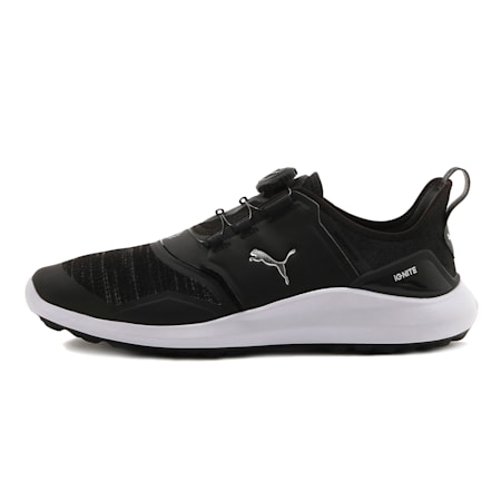 IGNITE NXT DISC Men's Golf Shoes, Puma Black-Puma Silver-Puma White, small-SEA