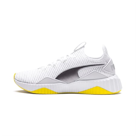 Defy Trailblazer Women's Sneakers, Puma White-Blazing Yellow, small