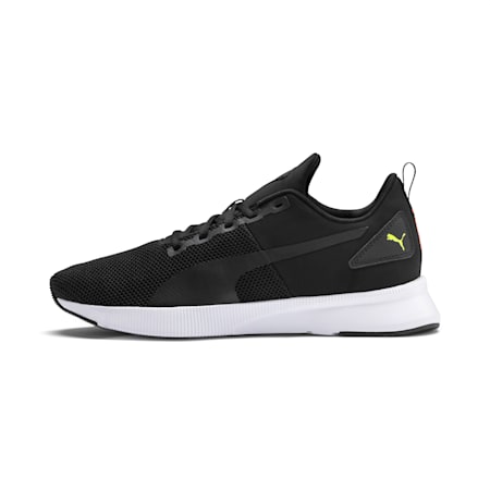 Flyer Running Shoes, Puma Black-Nrgy Red-Yellow Alert, small-SEA