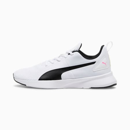 Flyer Running Shoes, PUMA White-Lime Pow, small