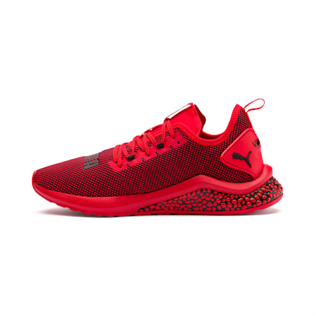 puma black & red sports shoes
