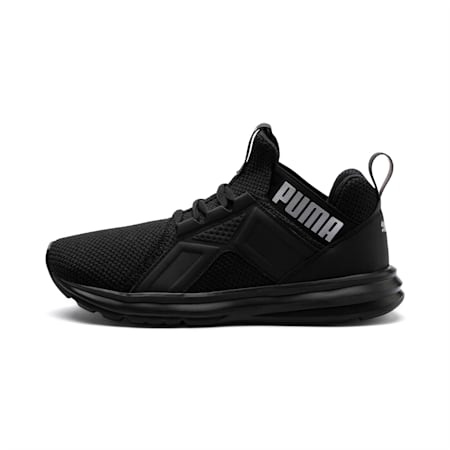 Enzo Weave Kids' Running Shoes, Puma Black-Puma Silver, small-IND
