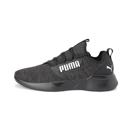 Retaliate Knit Men's Running Shoes, Puma Black-Puma White, small-AUS