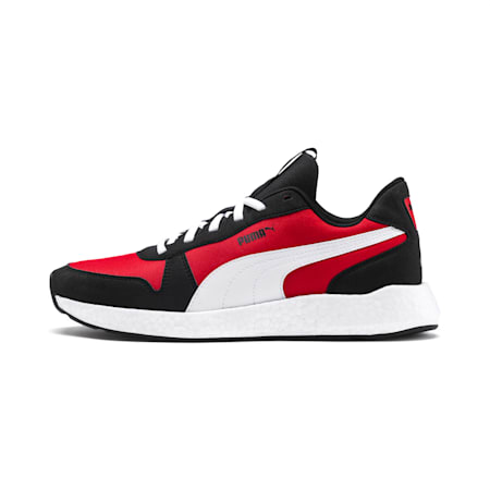 NRGY Neko Retro Men's Running Shoes, Puma Black-High Risk Red, small-SEA