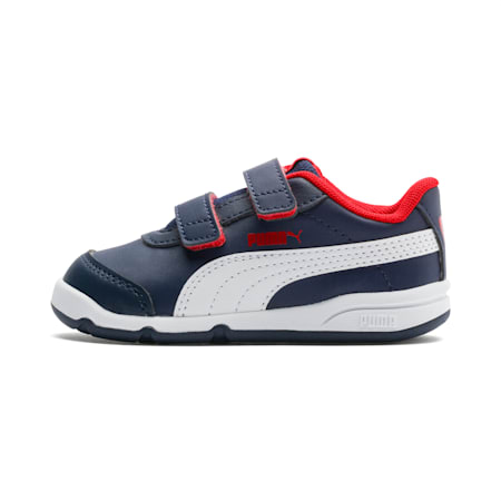 Stepfleex 2 SL VE V Babies' Trainers, Peacoat-Puma White-Flame Scarlet, small-SEA