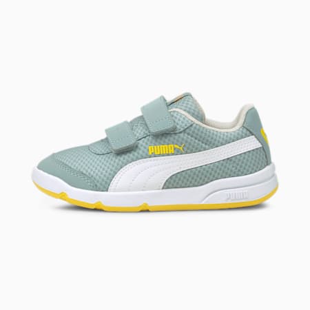 Stepfleex 2 Mesh VE V Kids' Shoes, Quarry-Puma White-Dandelion, small-IND