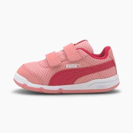 Stepfleex 2 Mesh VE V Babies' Trainers, Peony-BRIGHT ROSE-Puma White, small-SEA